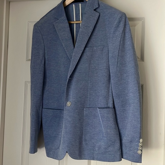 1960 Blue Sports Coat Jacket Slim Fit - Picture 1 of 7
